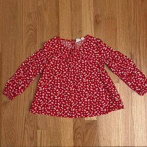 Gap Kids red heart dress shirt